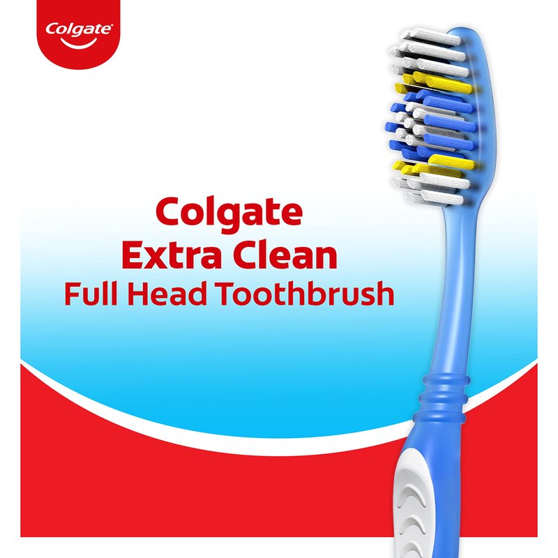 Colgate Extra Clean Toothbrush, Soft Toothbrush for Adults