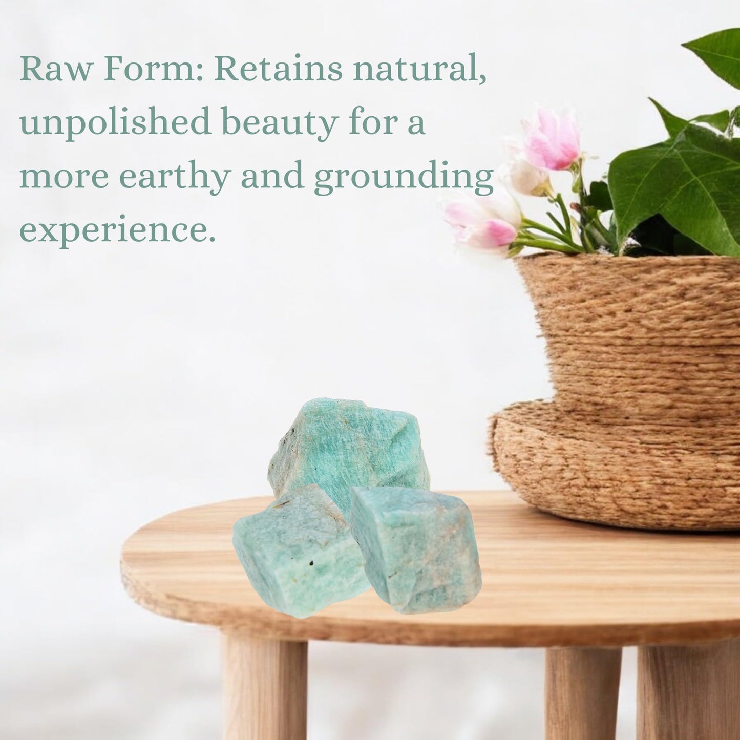 ANAYA AGATE Amazonite 2 Pcs Raw Crystals Rough Gemstones w/Authenticity Card, Velvet Pouch - Large 1.25–2.0" Raw Stones for Tumbling, Cabbing, Polishing, Cutting Natural Healing Crystals for Home Decor, DIY Stones