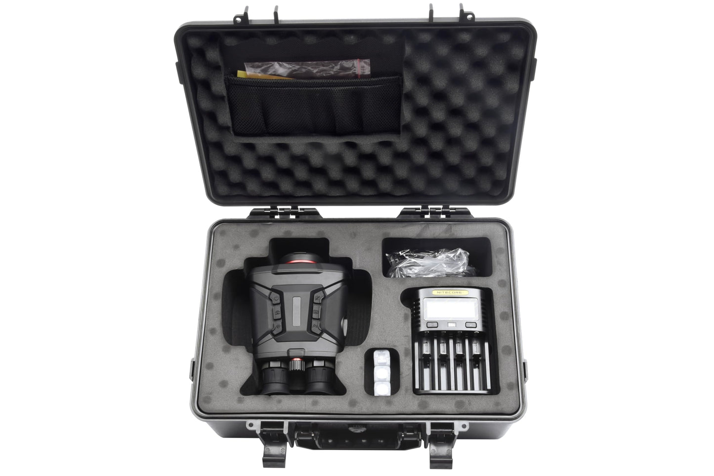 AGM Global Vision Voyage TB50-384 Fusion Thermal & Digital Day/Night Vision Binoculars with 1000m Laser Rangefinder, 12 Micron 384x288 Thermal Detector, 2560x1440 CMOS Sensor, Wi-Fi, and 64GB Storage