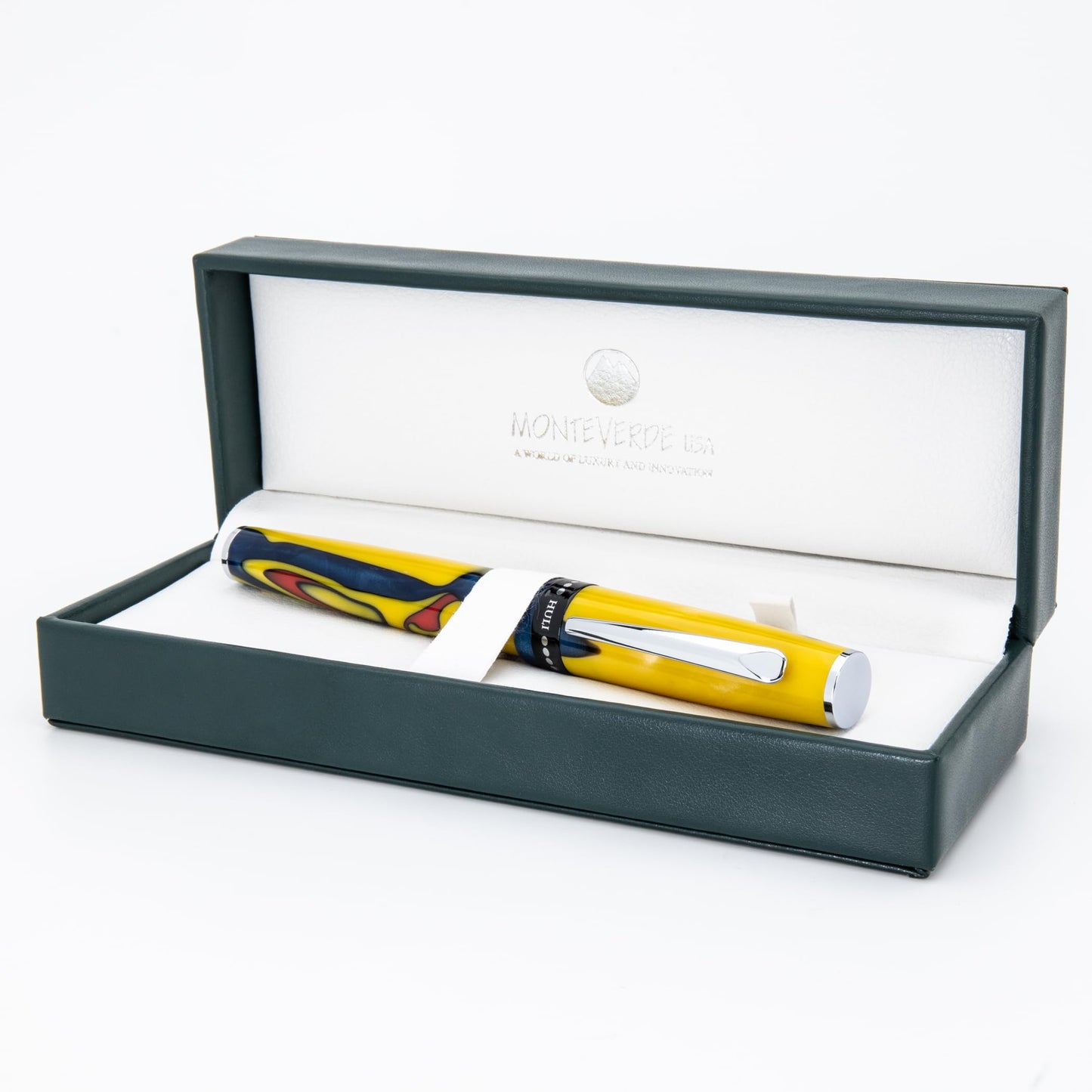 Monteverde USA People of the World Huli Fountain Pen – Extra Fine Nib with 15ml Ink Bottle – Luxury Writing Instrument Celebrating Global Culture & Collectible Craftsmanship