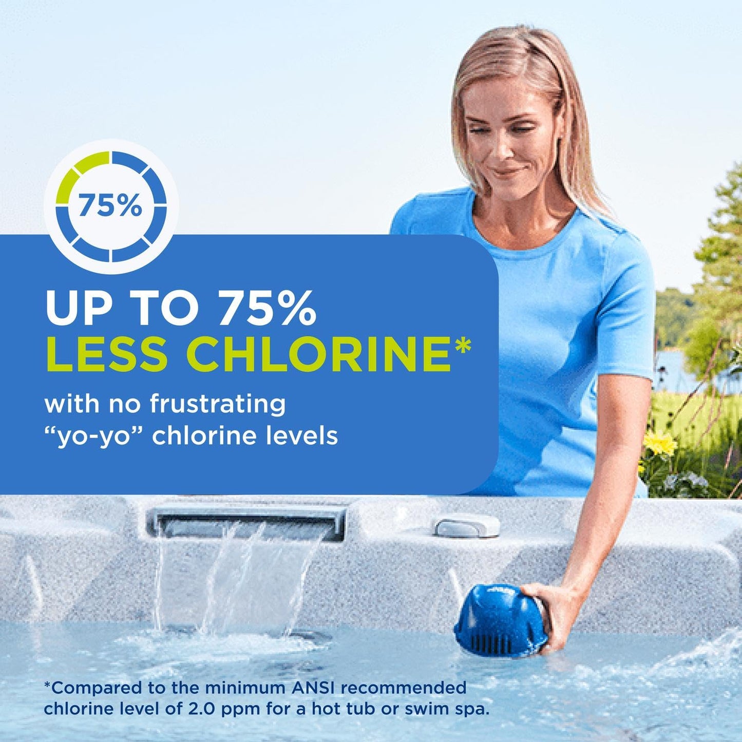 FROG @Ease Replacement SmartChlor Cartridge 3 Pack with 6 Pack of Maintain for use with Hot Tub FROG @Ease Floating System - Hot Tub Sanitizer System Supports Less Chlorine Use