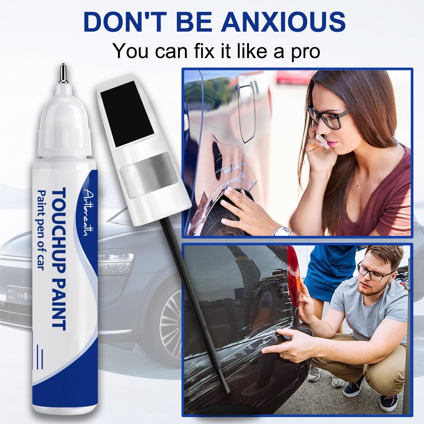 Underground(1L7) Touch Up Paint for Toyota-Exact Match–Chips and Nicks Car Paint Scratch Repair Kit Automotive Paint Pen for Avalon/RAV4/Camry/Corolla/Highlander/Prius/Sequoia/Sienna/Tacoma