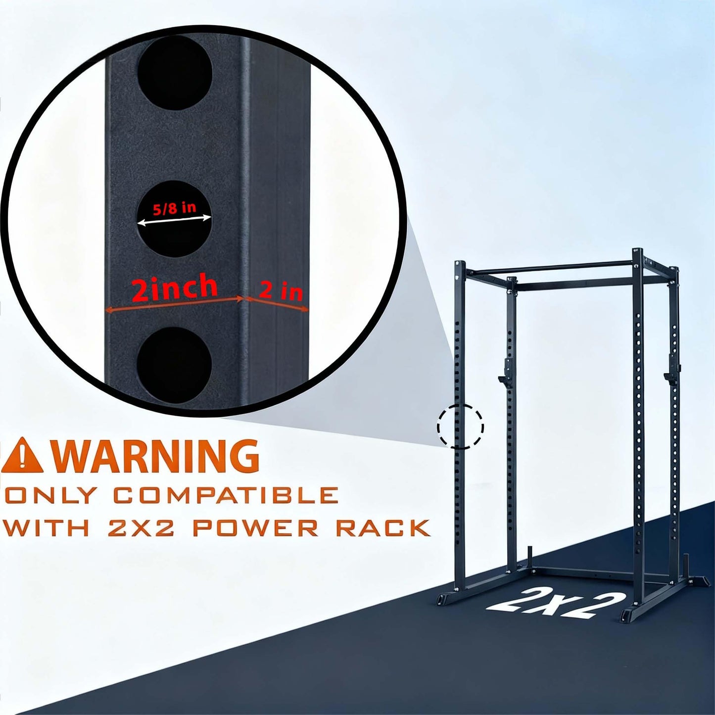 Fitvids Pair of Spotter Arms for 2x2 Cable Crossover | 5/8" Upright Compatibility | Upgraded Heavy Duty Safety Arms for Fitvids Power Cage – Compatible with Home Gym Squat Rack – nan – Black"