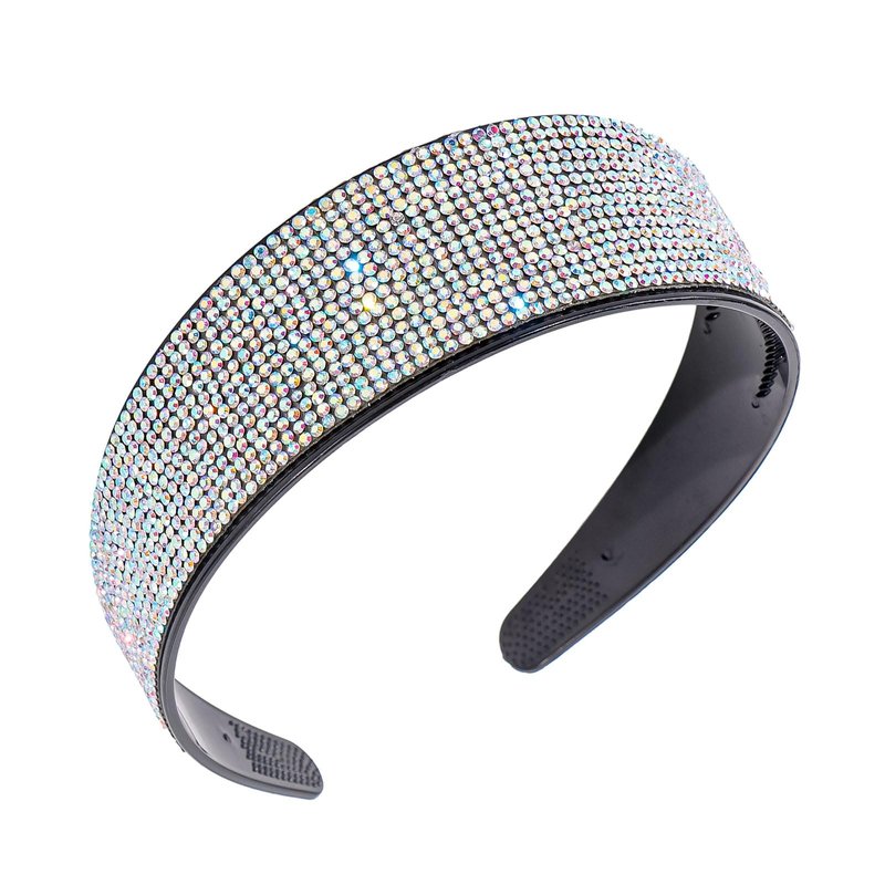 Amariver AB Rhinestone Headbands for Women: Sparkly Glitter Fashion Crystal Thick Beaded Bling Jeweled Stylish Hair Accessories