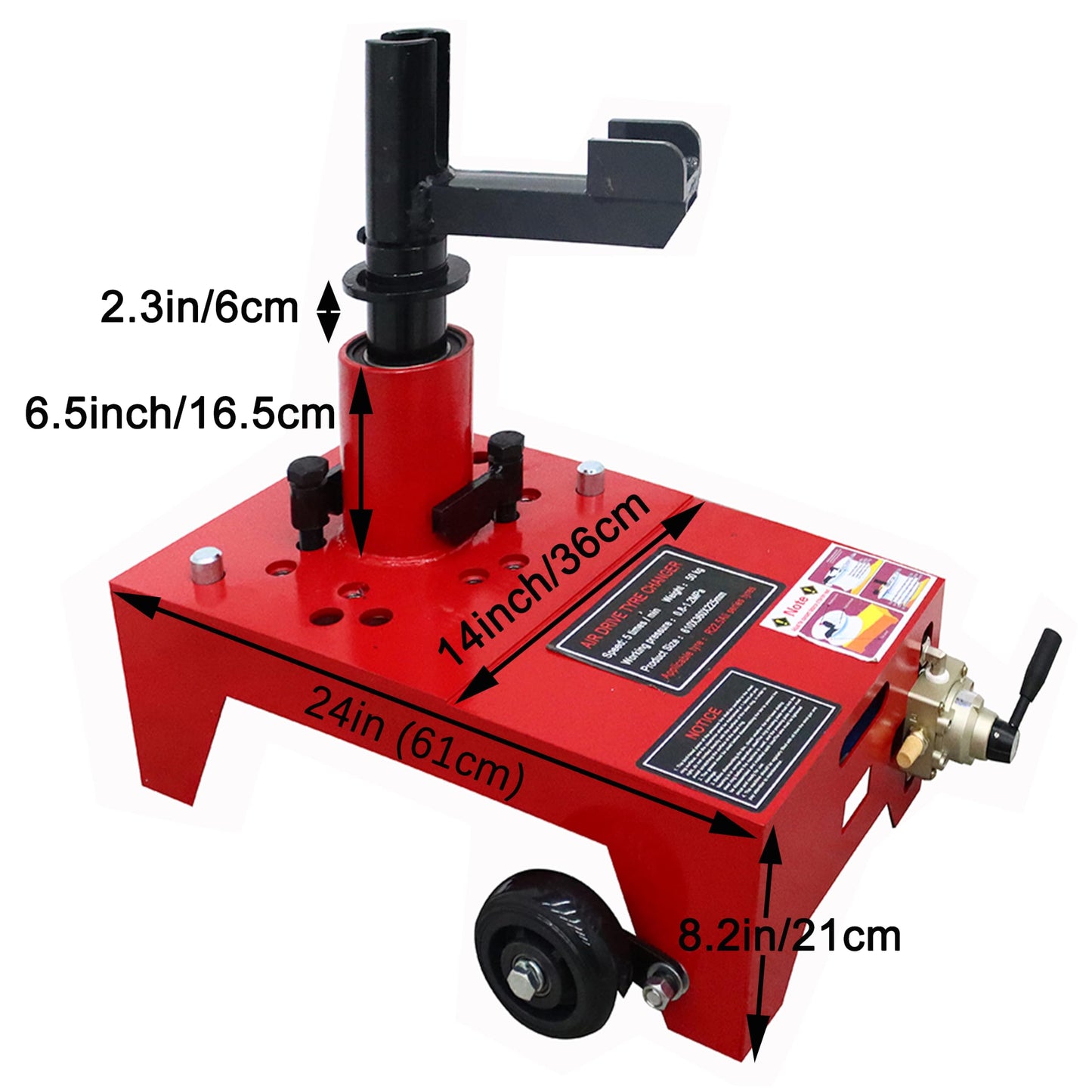 TECHTONGDA Air Tire Changer Pneumatic Portable Wheel Changing Machine for R22.5 Tire