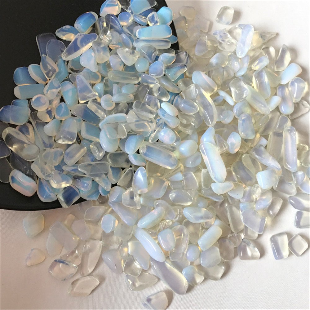 1 lb Natural Opal Tumbled Chips Crushed Stone Healing Reiki Crystal Irregular Shaped Stones Jewelry Making Home Decoration