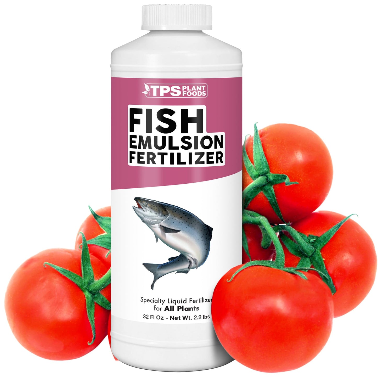 Fish Emulsion Fertilizer â Liquid Salmon Supplement for Fast Nutrient Uptake, Lush Green Growth & Stronger Roots, 32 oz