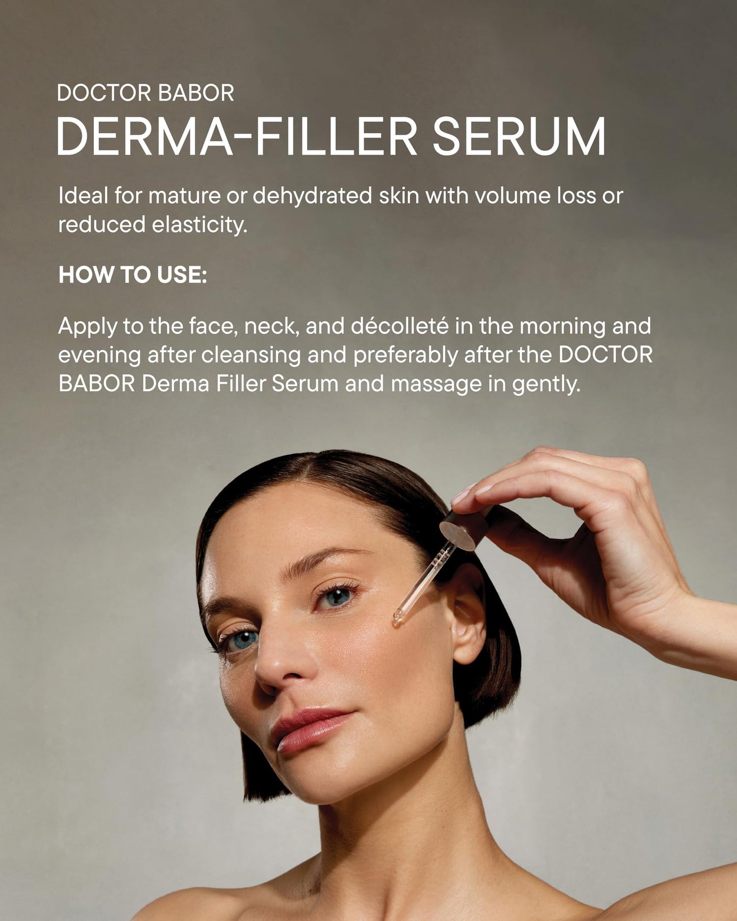 DOCTOR BABOR Lifting Derma Filler Serum, Collagen Peptide Complex, Firmer Smoother Complexion, Hyaluronic Acid Hydrates & Plumps Skin, Reduce Wrinkles and Improve Skin Texture, 1 oz