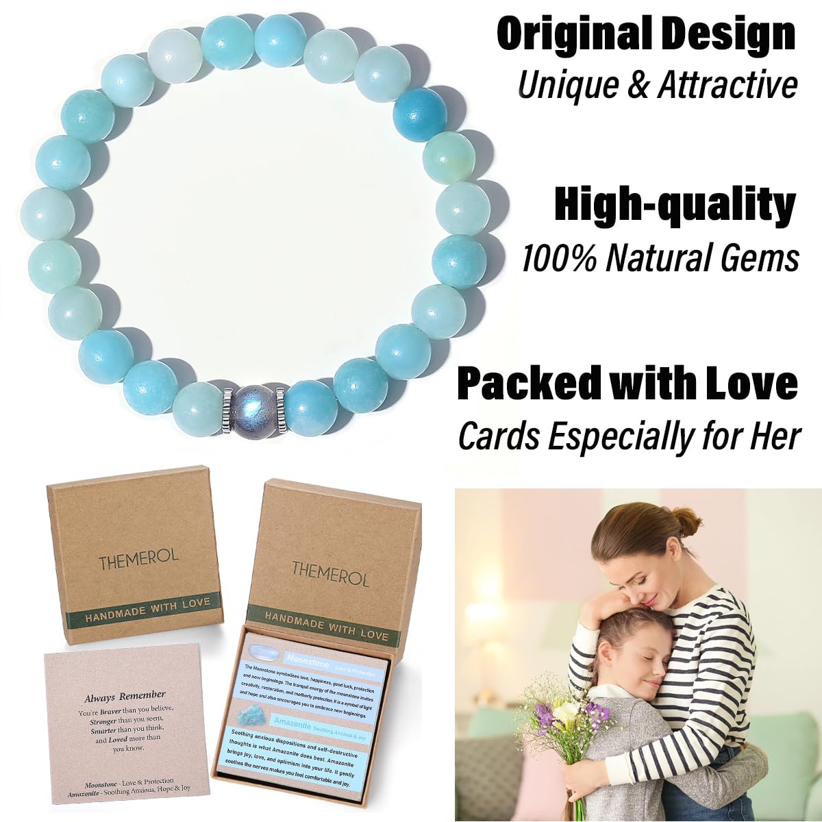 THEMEROL Teen Girls Gifts Trendy Stuff Kids Bracelets Women Her Birthday Teenage Granddaughter Daughter from Mom 10 12 Year Old 2026 Graduation Christmas Stocking Stuffers Valentines Day Easter