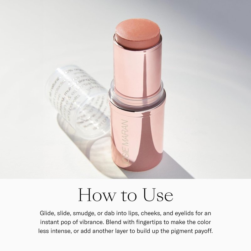 Josie Maran Color Stick & Lip Gloss Makeup Set - Argan Oil-Based Makeup Balm for Lips, Cheeks & Eyes + Hyaluronic Acid Infused Plumping Lip Gloss (2 Piece Set)