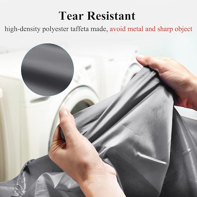 OTraki 28x45 inch Large Laundry Bags 2 Pack Heavy Duty Drawstring Laundry Wash Bags Big Hamper Replacement Liner Bag Dirty Clothes Washable for Camp Don't Drying, Melting 140-176℉