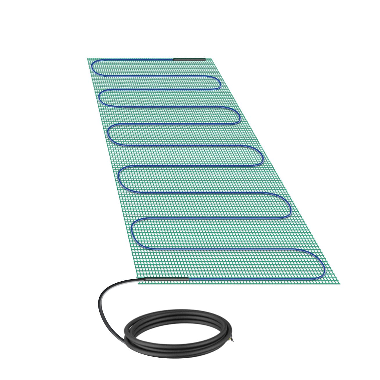 WarmlyYours Shower Bench Heating Mat 16 x 32 in., Electric Radiant Heating, Thin, Silent, and Invisible under Tile and Stone. Designed and Approved for Wet Locations (TempZone)