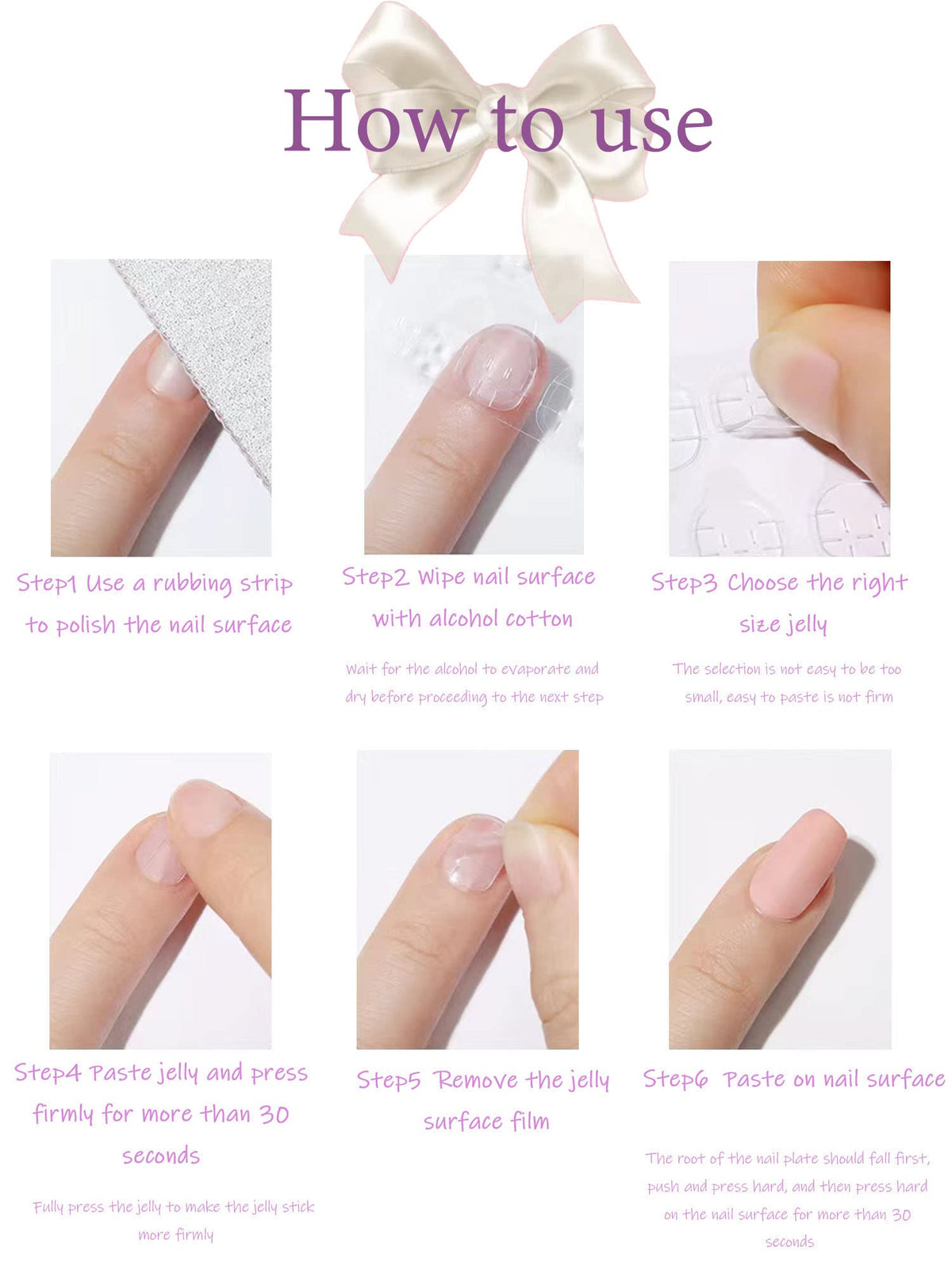 Light Pink Press on Nails Medium Coffin SWEKKE Fake Nails Full Cover 3D Bow False Nails with Pearl Designs Glossy Glue on Nails Cute Acrylic Nails Artificial Nails for Women Girls 24Pcs