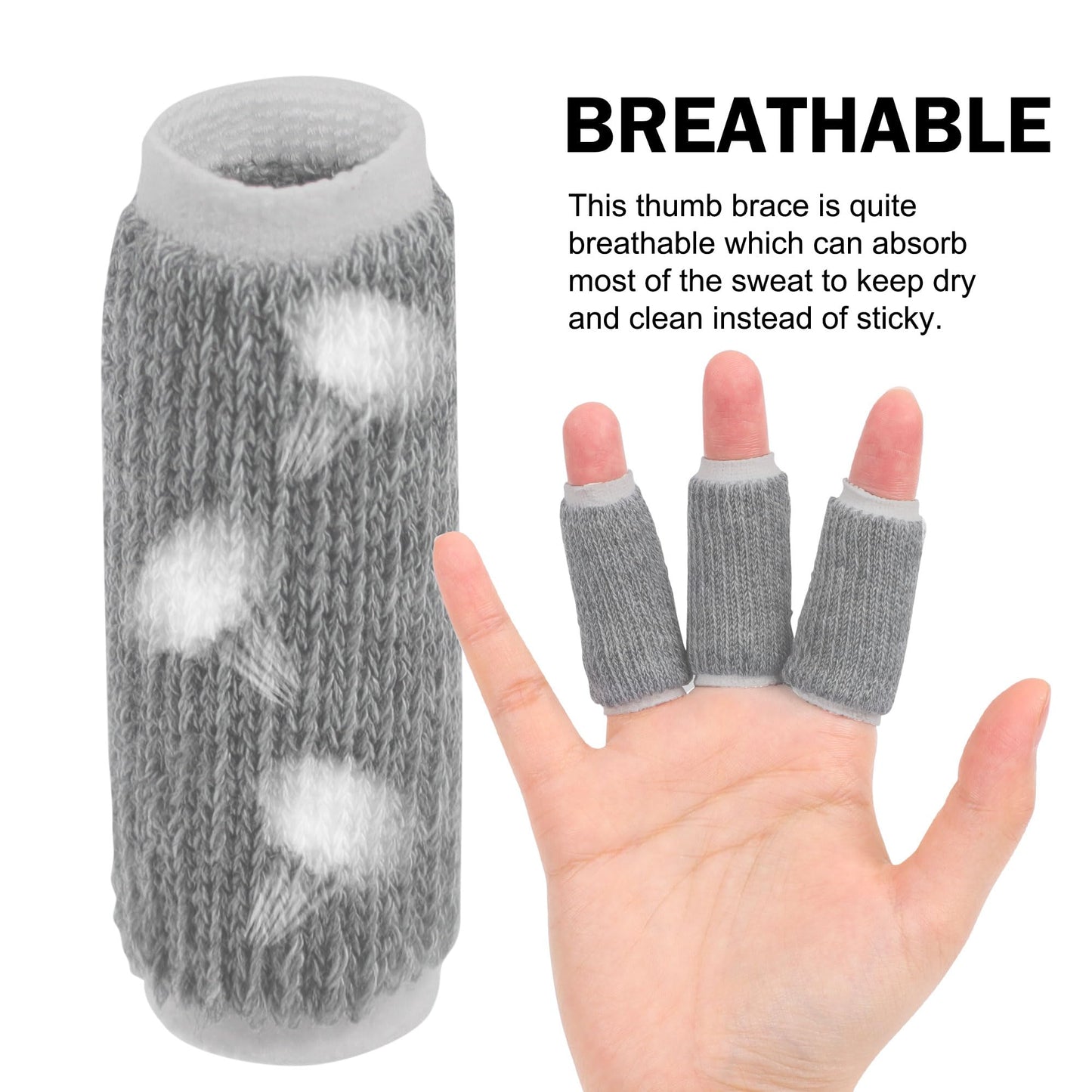uxcell 10pcs Finger Protectors Splints, Compression Finger Sleeves Thumb Brace for Trigger Finger, Elastic Covers for Basketball, Breathable Finger Supporter 2.2" x 1"""