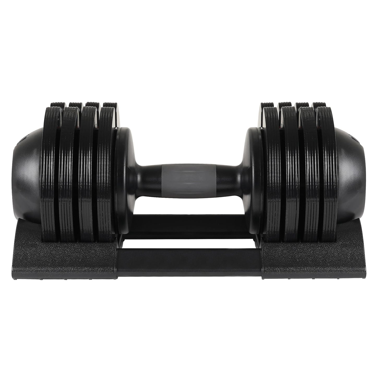 CuisinSmart Adjustable Dumbbell 52LB Free Dumbbell Weight Adjust with Handle Ideal for Full-Body Home Gym Workouts 14.70 x 8.07 x 7.68INCH Black