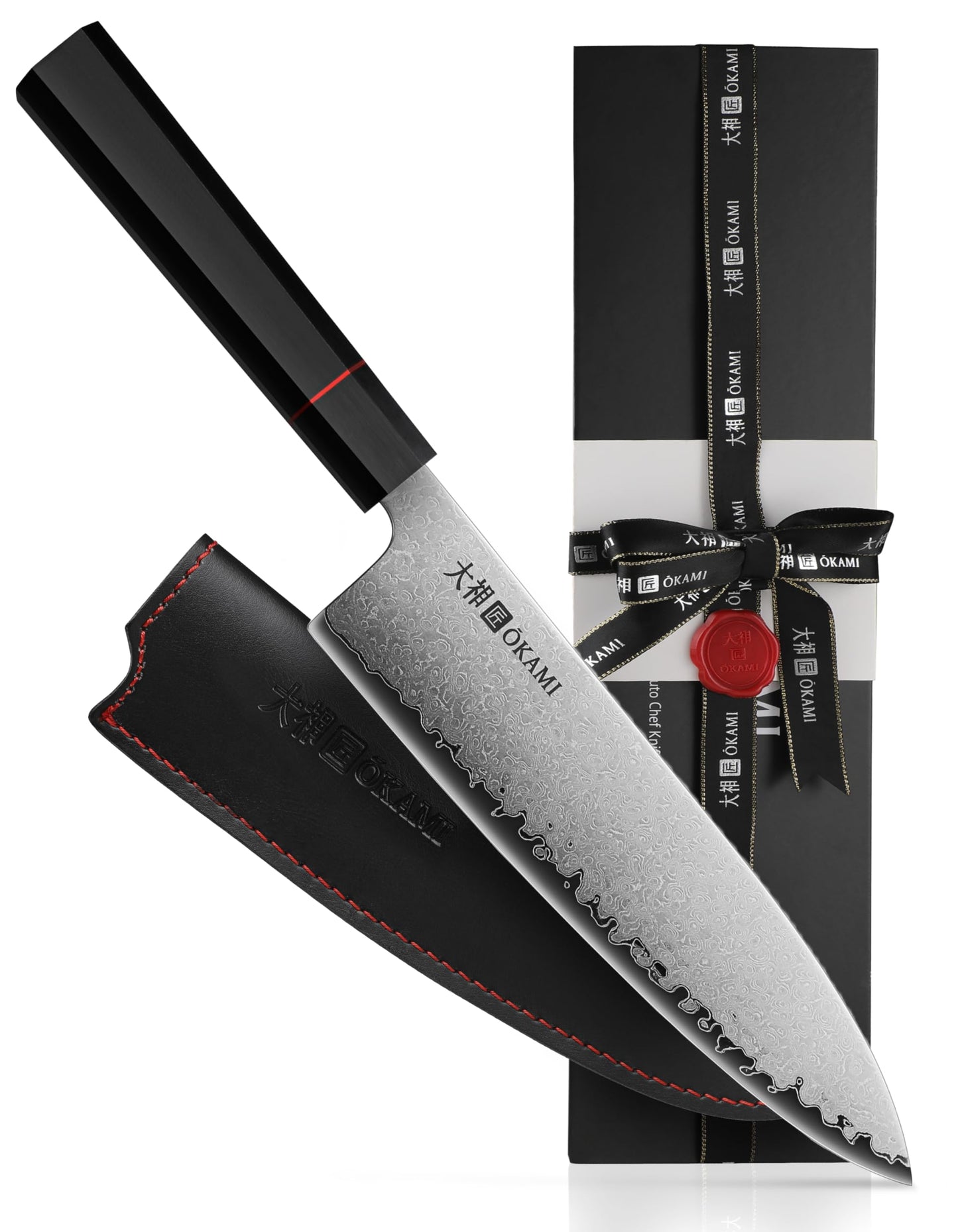 Chef Knife 8 Inch - Hand Forged Kitchen Knife with 67-Layer Japanese Damascus Steel, AUS-10 Core & G10 Handle - Ultra Sharp, Perfectly Balanced Gyuto Knife for Home Chefs and Professionals