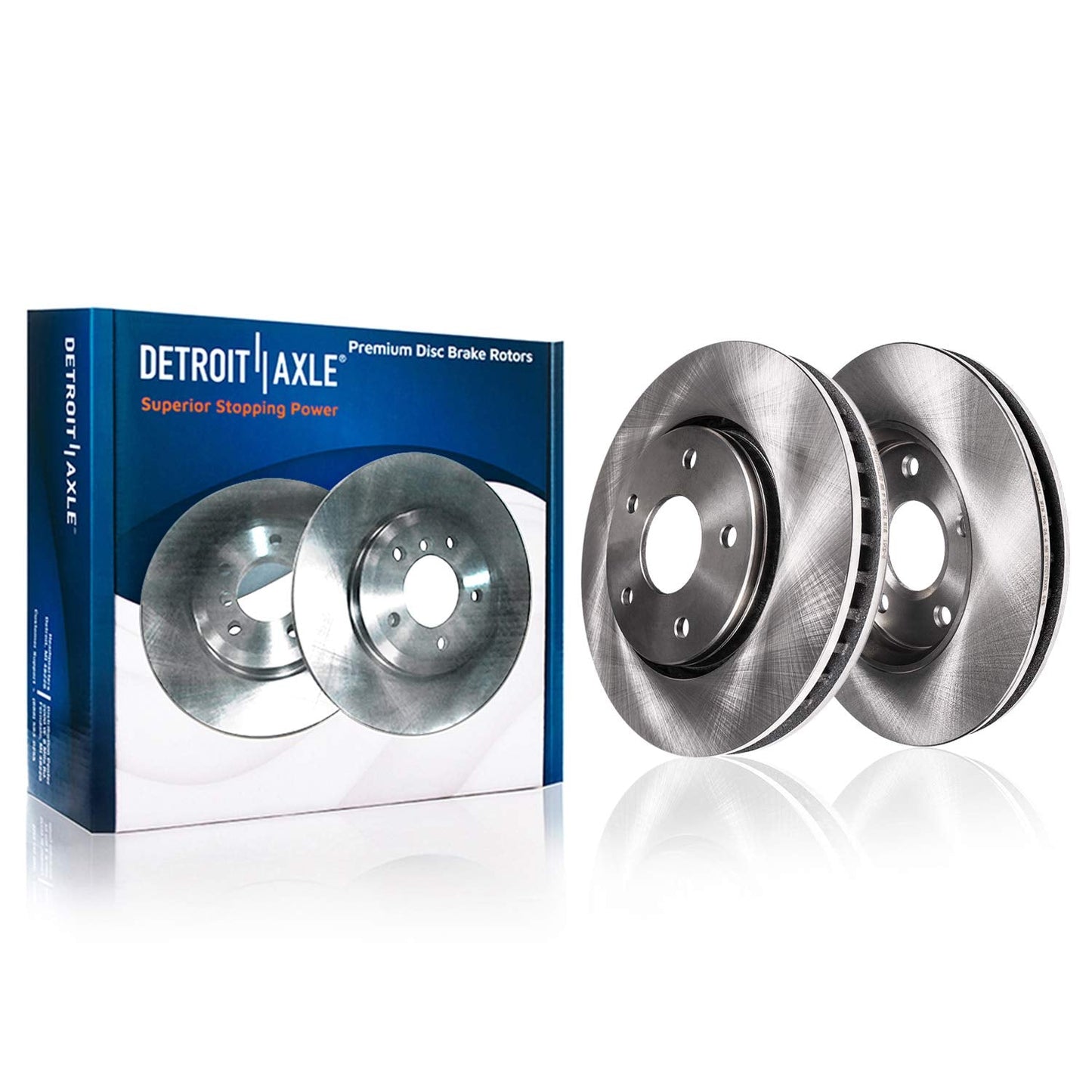 Detroit Axle - Brake Kit for 04-08 Toyota Prius Replacement 2004 2005 2006 2007 2008 Disc Brake Rotors Ceramic Brakes Pads Front and Rear
