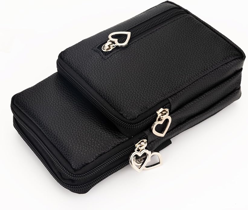 JANKS Small Crossbody Bag for Women - Mini Phone Purses with Crossbody Strap and Wallet - Nylon Arm Bag