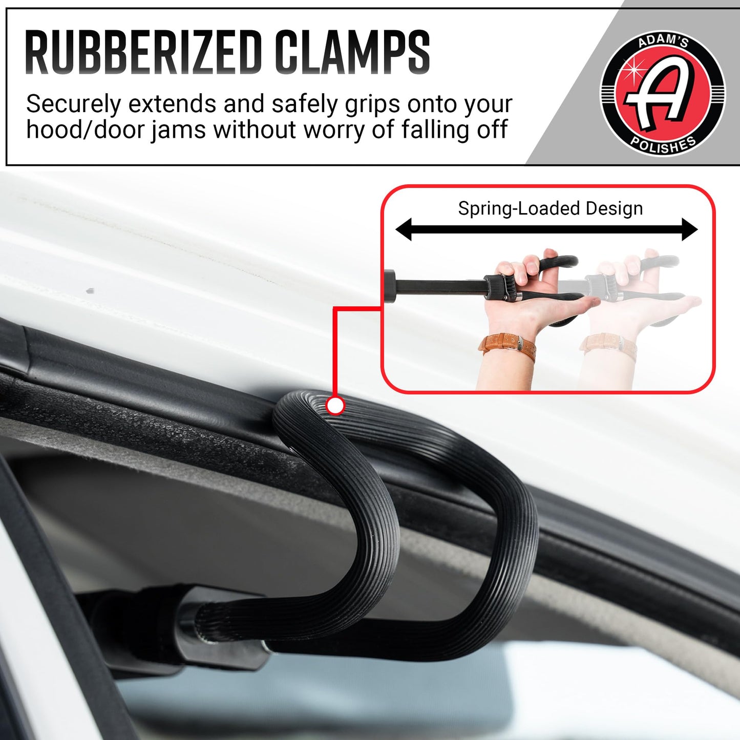 Adam's Interior & Hood Light Bar - Wireless Underhood Work Light for Interior Car Detailing, DIY Job Garage Light for Auto Mechanic Repairs - 6500K LED, Long Lasting & Removable