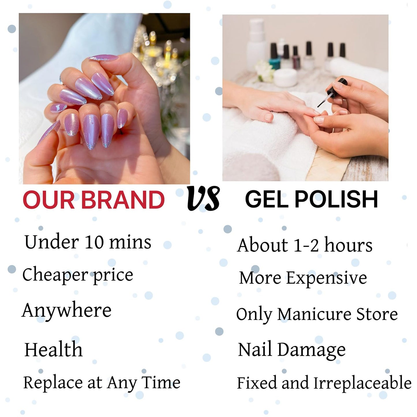 Short Almond Press on Nails 24 Pcs Fake Nails Purple Full Cover Gel Glue on Nails Reusable Acrylic Nails with Silver Glitter Designs Glossy Stick on Nails for Women