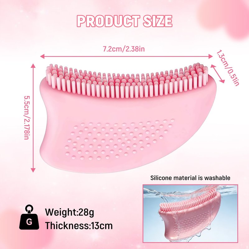 sprsum Silicone Lymphatic Contour Face Brush,Lymphatic Drainage Massager for Face,2026 New Gua Sha Facia Brush Upgrade Ergonomically Designed and Relieve Fatigue (1 Pcs)