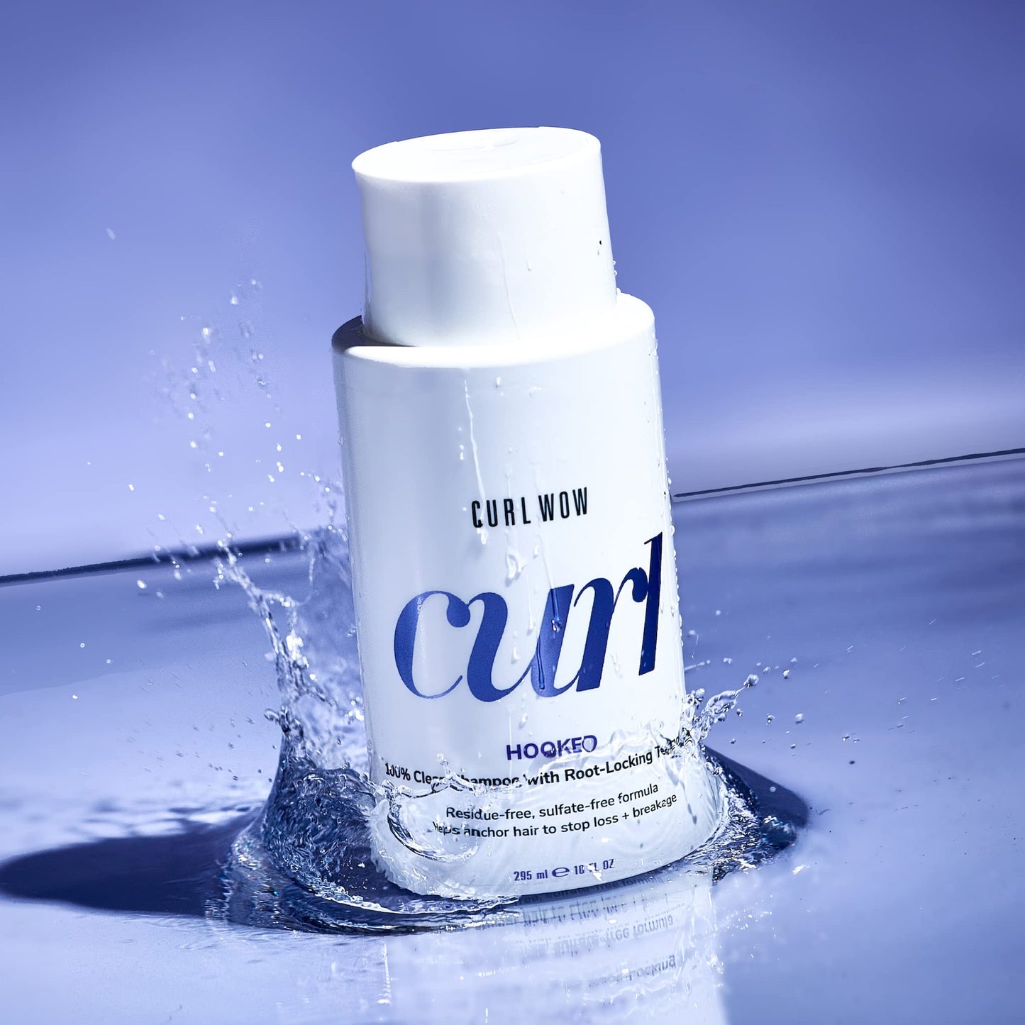 COLOR WOW Curl Wow Hooked 100% Clean Shampoo with Root-Locking Technology – Rich-lathering, sulfate-free formula leaves no residues + helps anchor hair to stop shedding