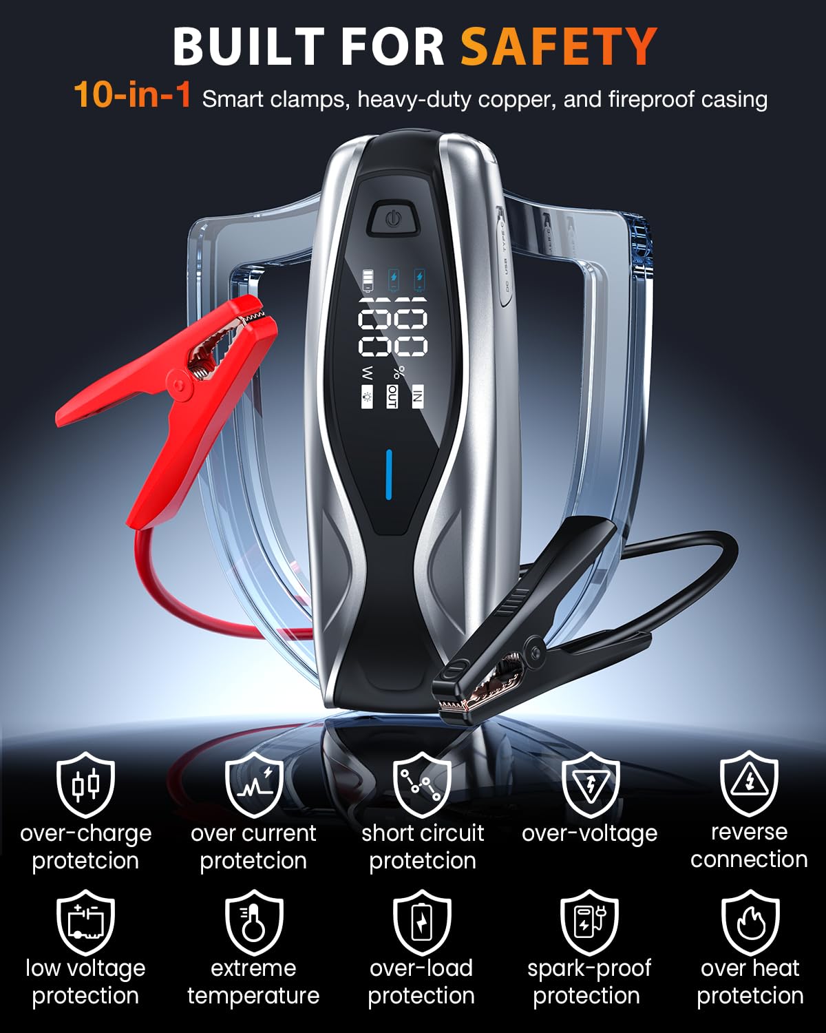 NEXPOW X7 10000A Jump Starter & NP19PRO Tire Inflator Portable Air Compressor