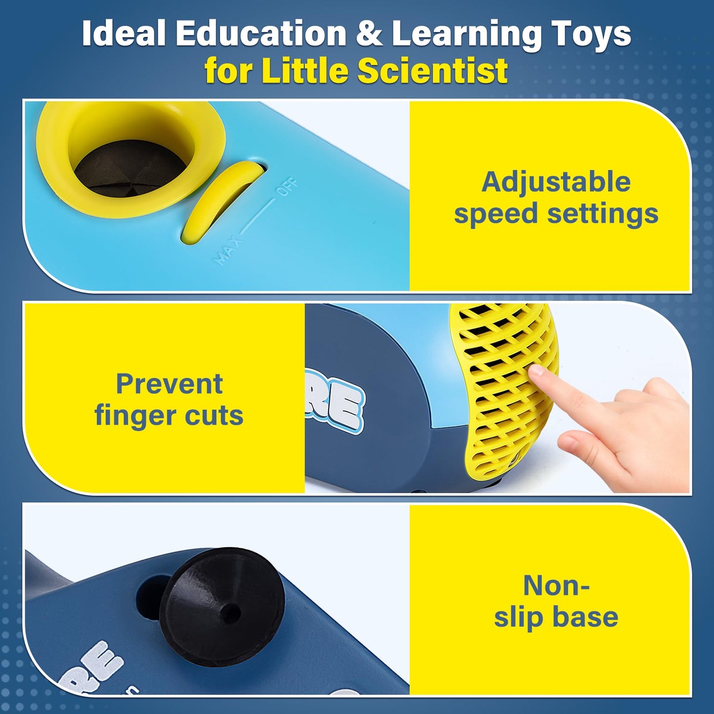 Airflow STEM Toy for Kids 3+, STEM Kits Building Toys for Home School, Education, Air Aerodynamics, Building & Tinkering