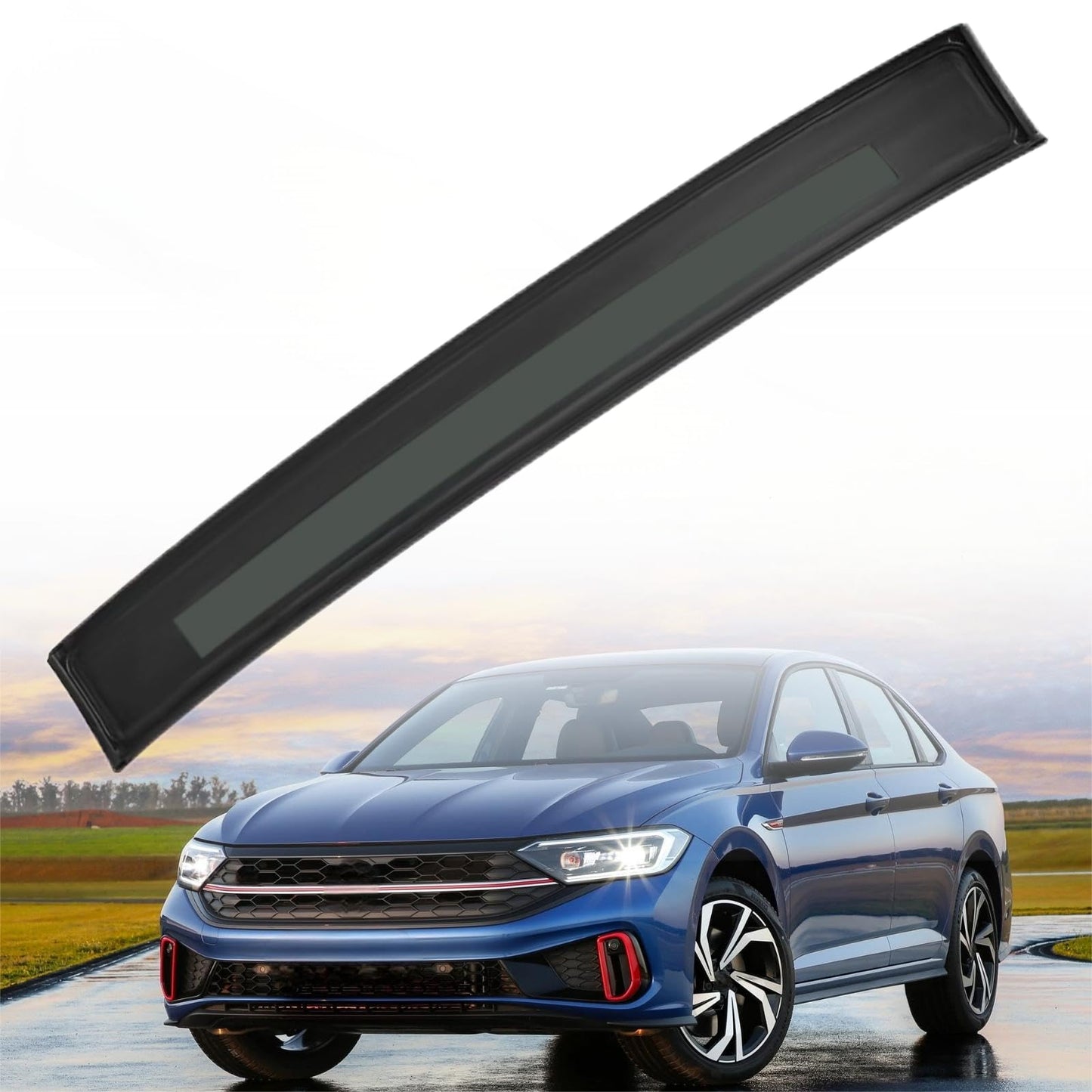 Front Section Sunroof Roof Panel Glass Fits for VW Jetta 2019 2020 2021 2022 2023 2024 2025, Replace 17A8770559B9 17A-877-055-9B-9, 17A-877-055-9B9, 17A877055 9B9