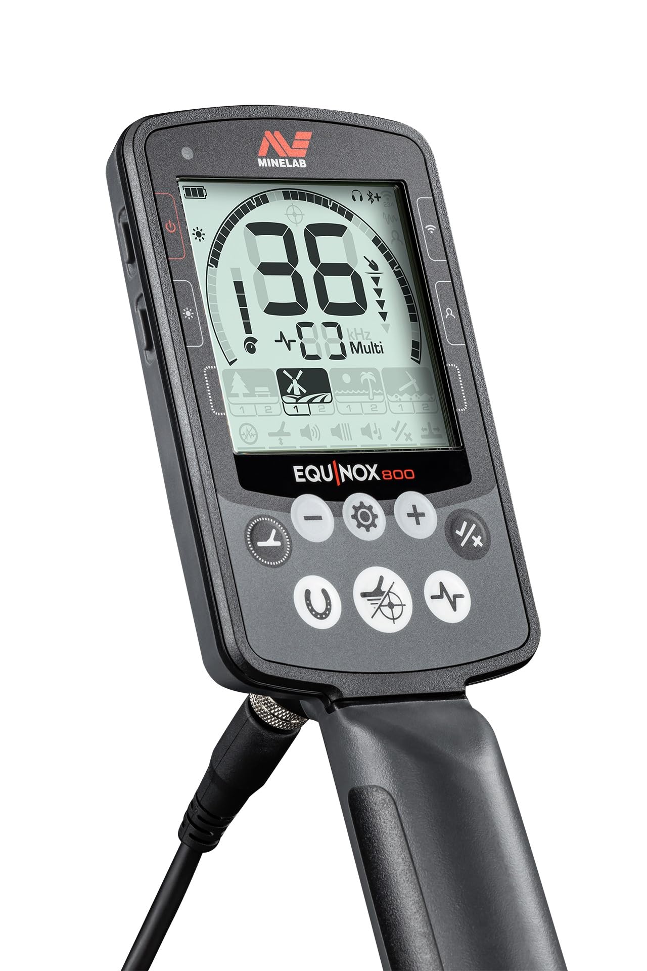 MINELAB Equinox 800 Multi-Frequency Waterproof Metal Detector for Adults with EQX 11" Double-D Smart Coil (4 Detect Modes, Wireless Headphones Included)