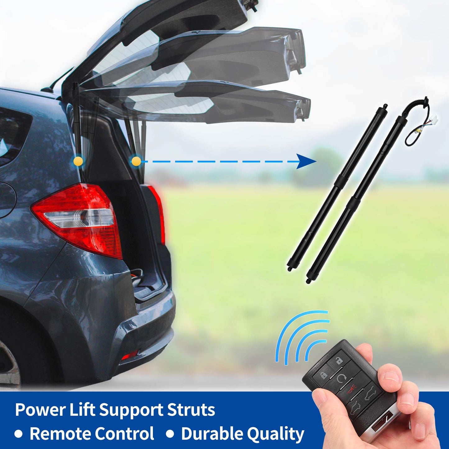 X AUTOHAUX Rear Left Right Tailgate Power Lift Support for Honda Pilot 5 Doors 2016-2021 Liftgate Power Hatch Shock Strut No.74961TG7325 1 Pair