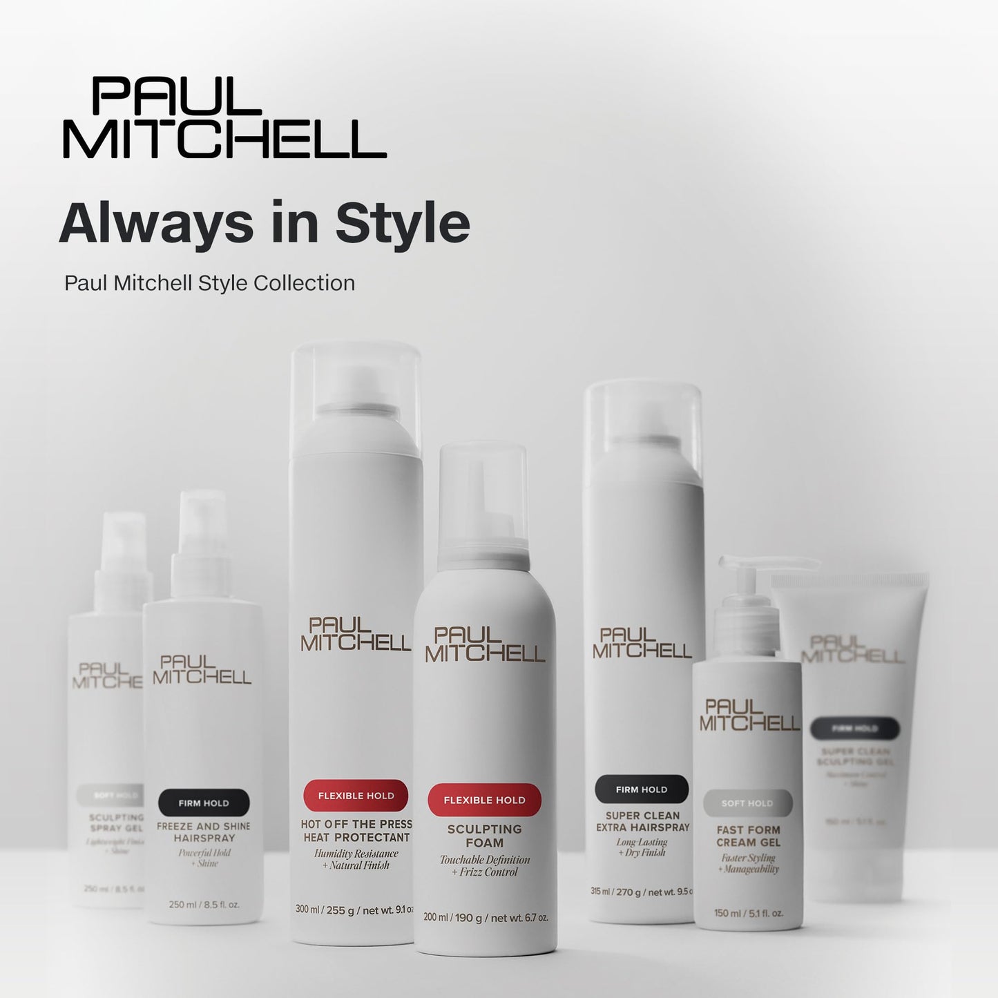 Paul Mitchell Hot Off The Press Heat Protectant, Humidity Resistance, Flexible Hold + Natural Finish, For All Hair Types, 6 oz