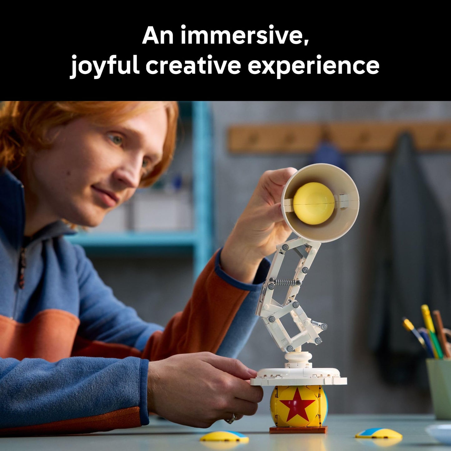 LEGO Ideas Disney Pixar Luxo Jr. - Building Set for Adults, Men & Women, Ages 18+ - Office and Desk Decor - Gifts for Christmas - 21357