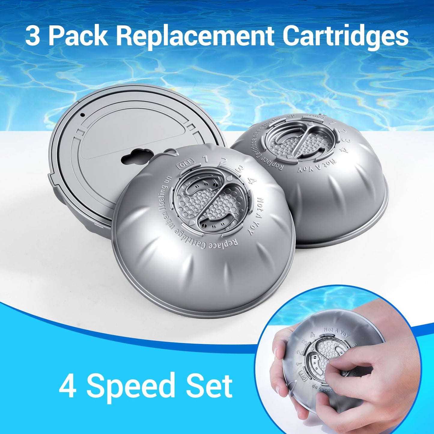 CGECGE Hot Tub Cartridges Replacement for Frog Ease Floating System UP to 600 Gallons,3 Packs