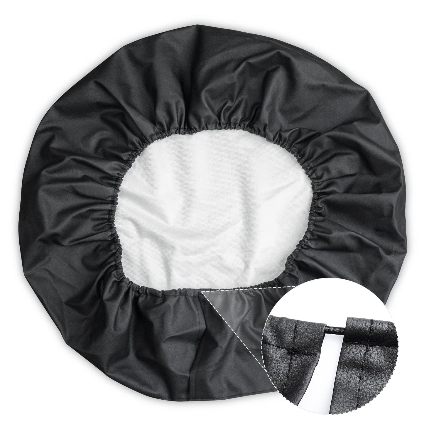 Spare Tire Cover for RV Trailer, Waterproof Leather Wheel Cover with American USA Flag, Camper Spare Tire Cover Fit for Jeep Wrangler Rv SUV Truck Travel Trailer 15"