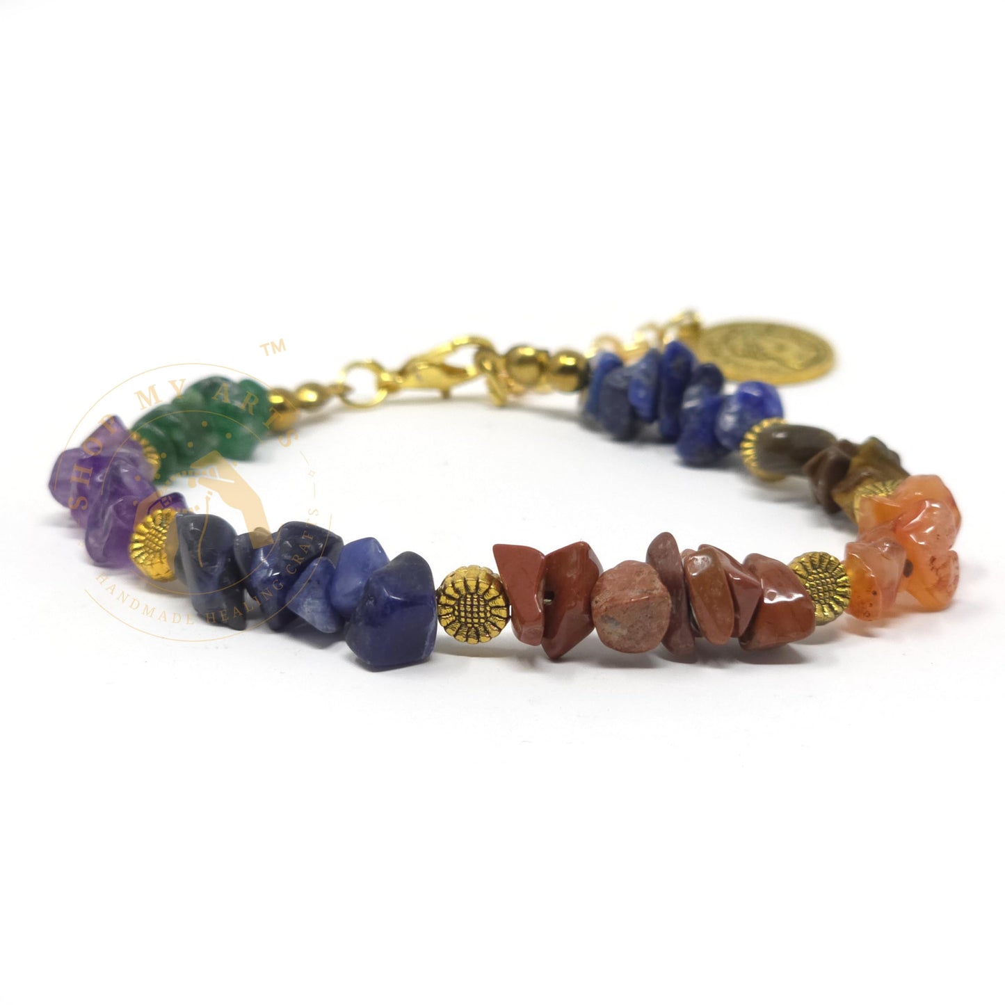 Shop My Arts Chakra Bracelet for Women - Birthday Gifts for Women Mom with Authentic Crystals and Healing Stones