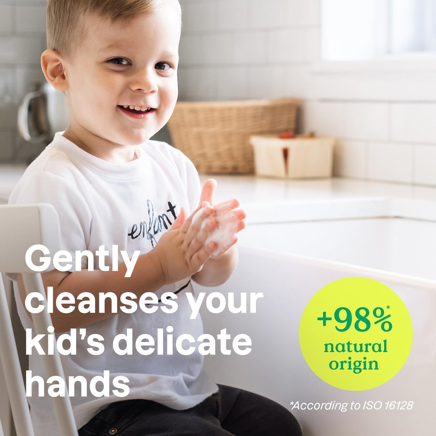 ATTITUDE Foaming Hand Soap for Kids, EWG Verified, Dermatologically Tested, Plant- and Mineral-Based Ingredients, Vegan, Blueberry, 10 Fl Oz (Pack of 6)