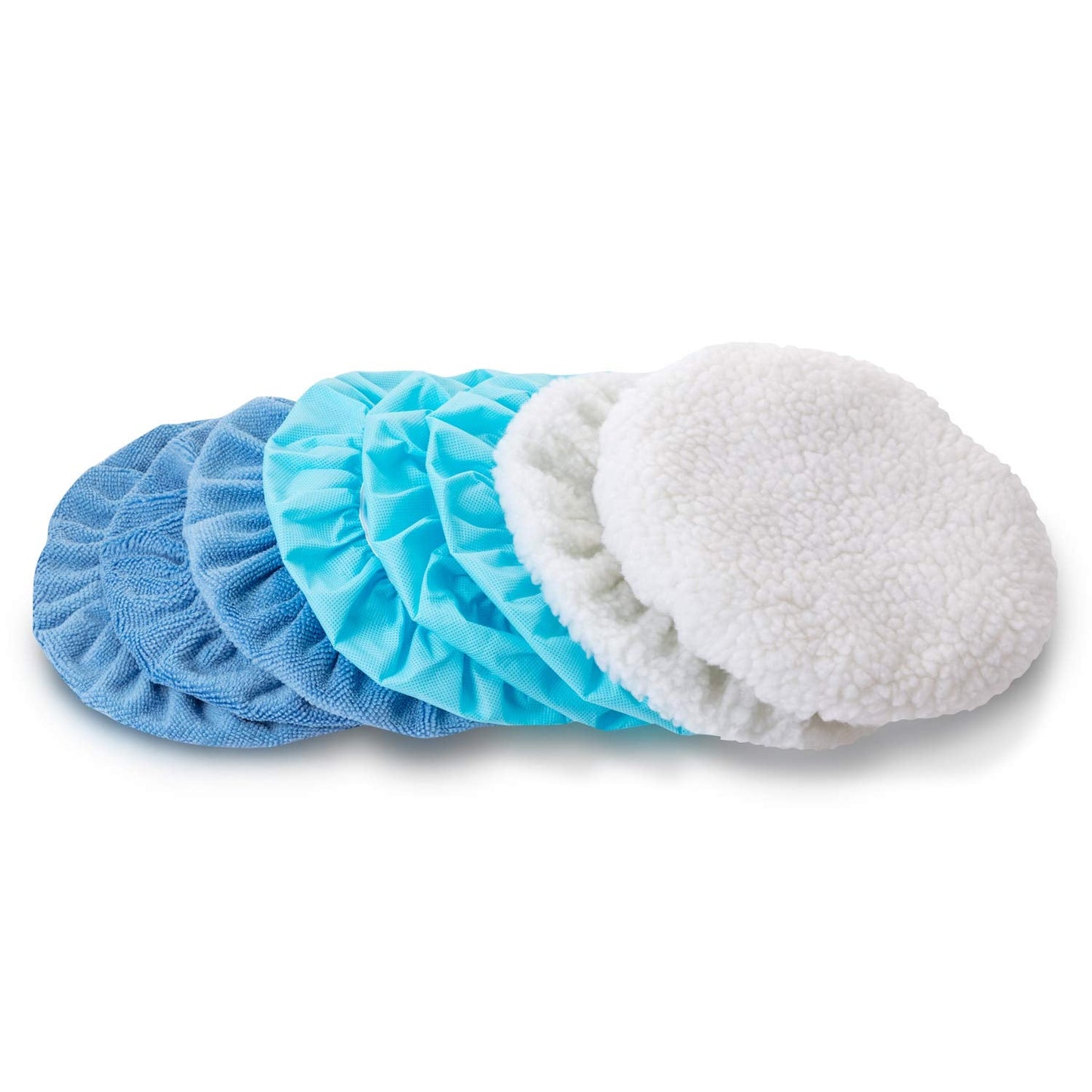 Mudder 20 Pieces 9 to 10 Inches Buffer Pads Car Polisher Bonnet Orbital Buffer Bonnets Microfiber Polishing Pad Cover