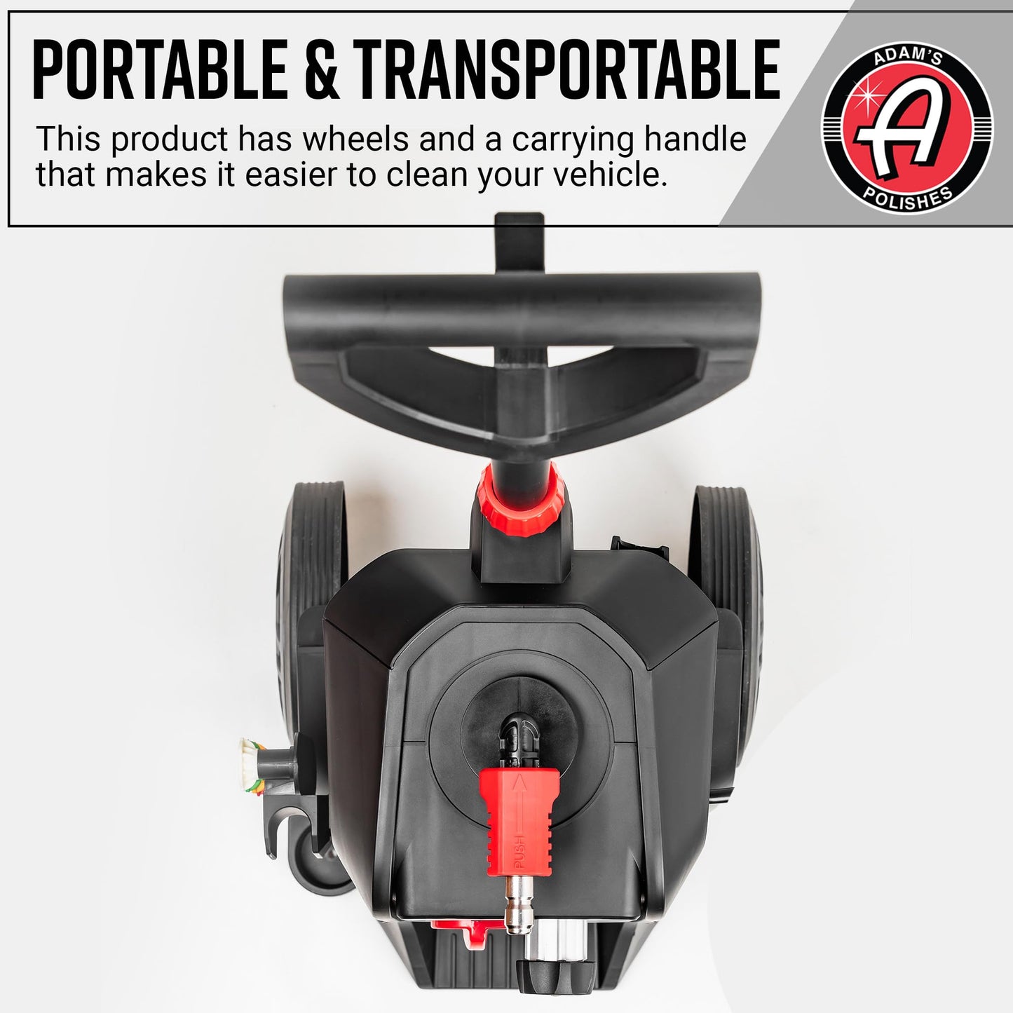 Adam's Pressure Washer 3.0 (Complete Kit) - Powerful Car Washing Pressure Sprayer, Includes Snub Nose with Swivel, Extension Wand, Premium Foam Cannon & 16oz Mega Foam Shampoo| 1260 PSI & 1.6 GPM