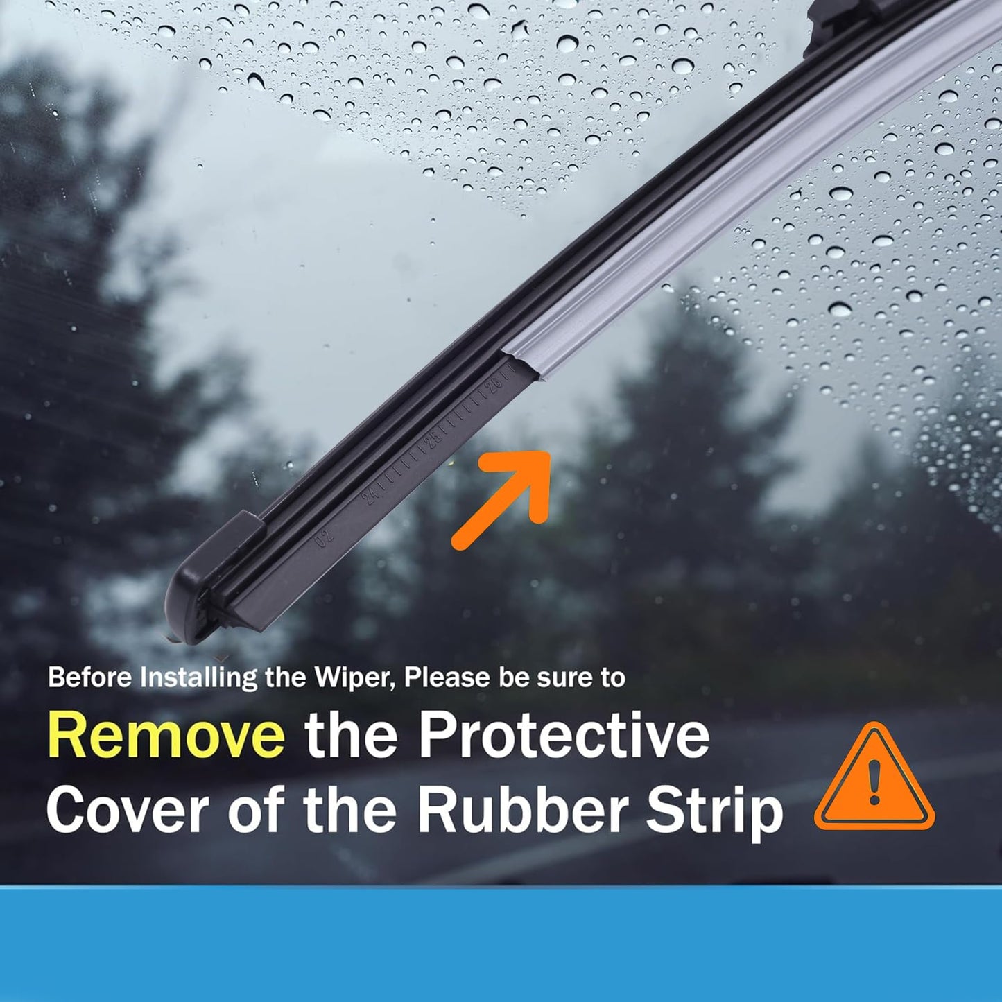 WINNERS Windshield Wiper Blades Set for 2024-2025 Chevy Trax - Driver and Passenger Side Replacement