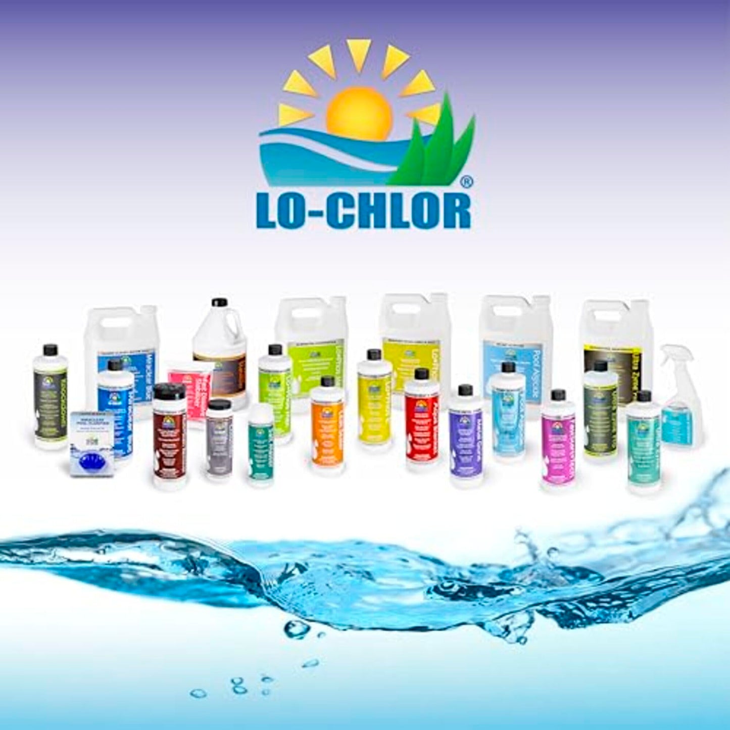 LO-CHLOR Aqua Blanket - The Liquid Solar Blanket for Pools and Energy Saving Liquid Pool Cover, Non-Toxic and Safe Pool Evaporation Prevention, Greatly Reduces Heat and Chemical Loss AB009-12 (32 Oz)