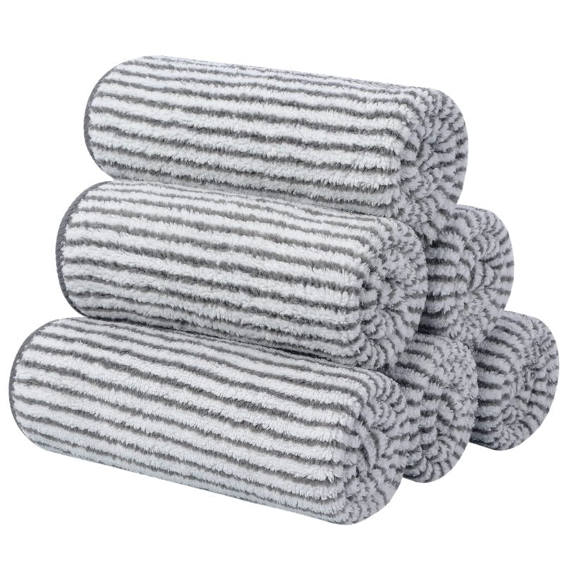 SINLAND Microfiber Face Cloths Highly Absorbent Washcloths Soft Feel Fingertip Towels Multi-Purpose Wash Cloths for Bathroom, Gym, Hotel, Spa and Kitchen, 12Inch x 12Inch