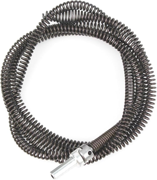 Amonk 6.5Ft/2M Drill Snake for Plumbing Drain Auger Cable with Drill Connector 10mm Flexible Plumbing Snake Clog Remover Drill Pipe Cleaner for Kitchen, Bathroom and Shower Sink