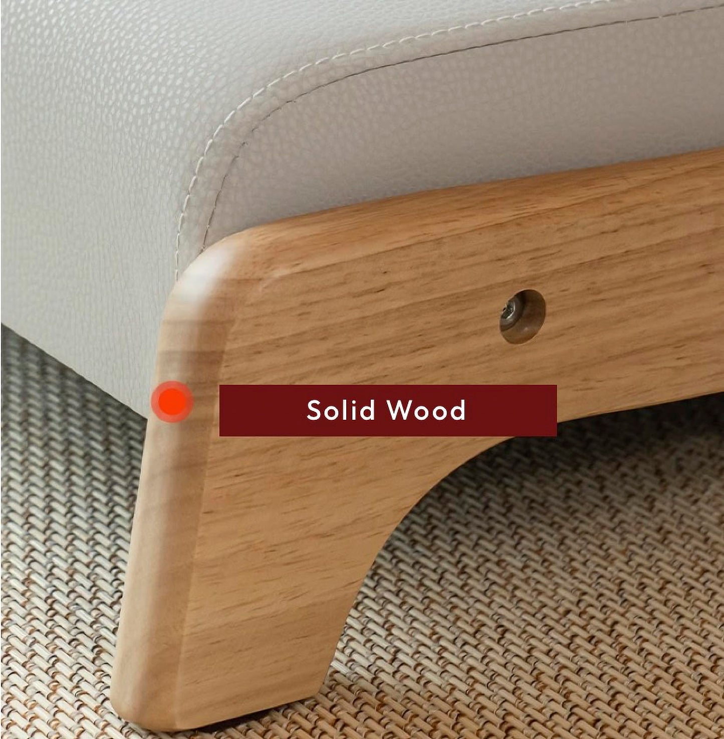 Damedai Japanese Floor Chair Tatami Zaisu Legless Chair Back Support Great for Reading Meditating Living Room Balcony (Grey with Leathaire)