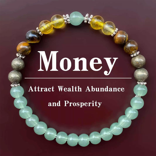 Long tiantian Crystal Money Bracelets for Women Wealth Attraction Green Jade Feng Shui Luck Bracelets Healing Protection Jewelry Spiritual Friend Birthday Jewelry Gifts