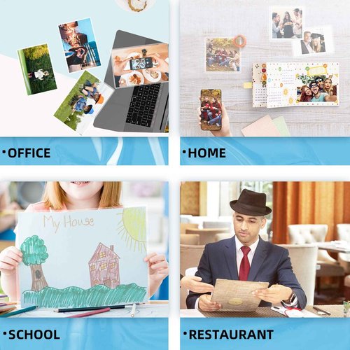 Uinkit 100Pack 11x17 Laminating Sheets Menu Size 3.5mil and 100Pack 8.5x11 Laminating Pouches 5mil Letter Size