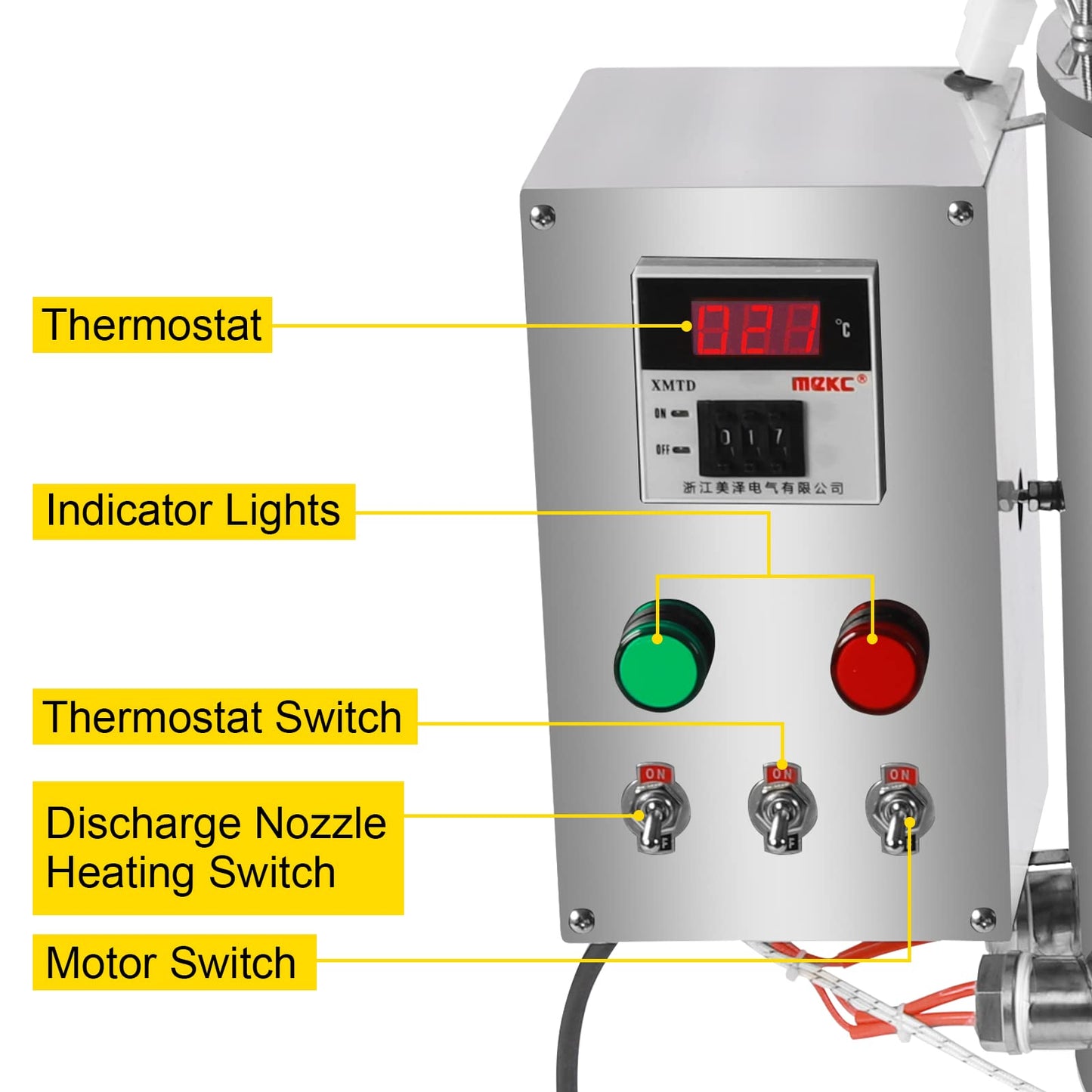 30L 8Gal Heating Mixing Filling Machine, Liquid Paste Lipstick Filler, Stirring Tank for Dissolving & Filling Creams & Liquids (8 Gal/30L)