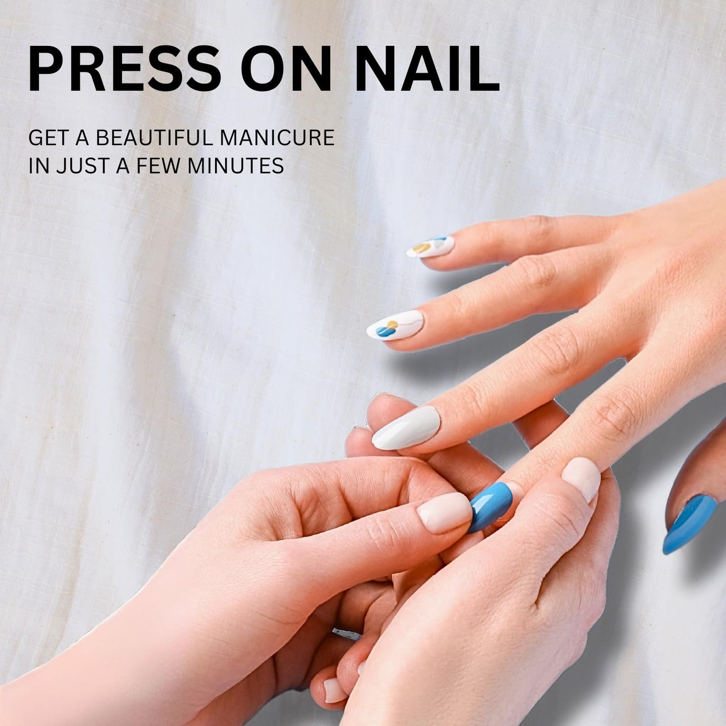 MAOLEETO Press on Nails, Short ladder Fake Nails Bloodthirsty Angel False Nails Middle Red Press on Nails for Women Girls Nail Art Decoration,Bloodthirsty Angel - Middle