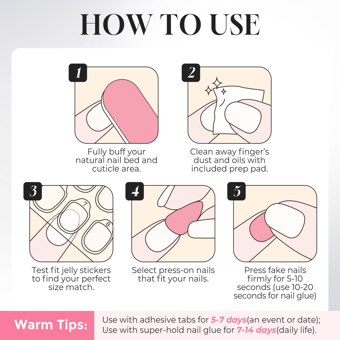 UNA GELLA 32Pcs Soft Gel Press on Nails - 16 Sizes Hot Pink Summer French Tip Almond Glue on Nails, Reusable Neon Pink False Nails, Full Cover Acrylic Nail Kit for Women DIY Home Manicure