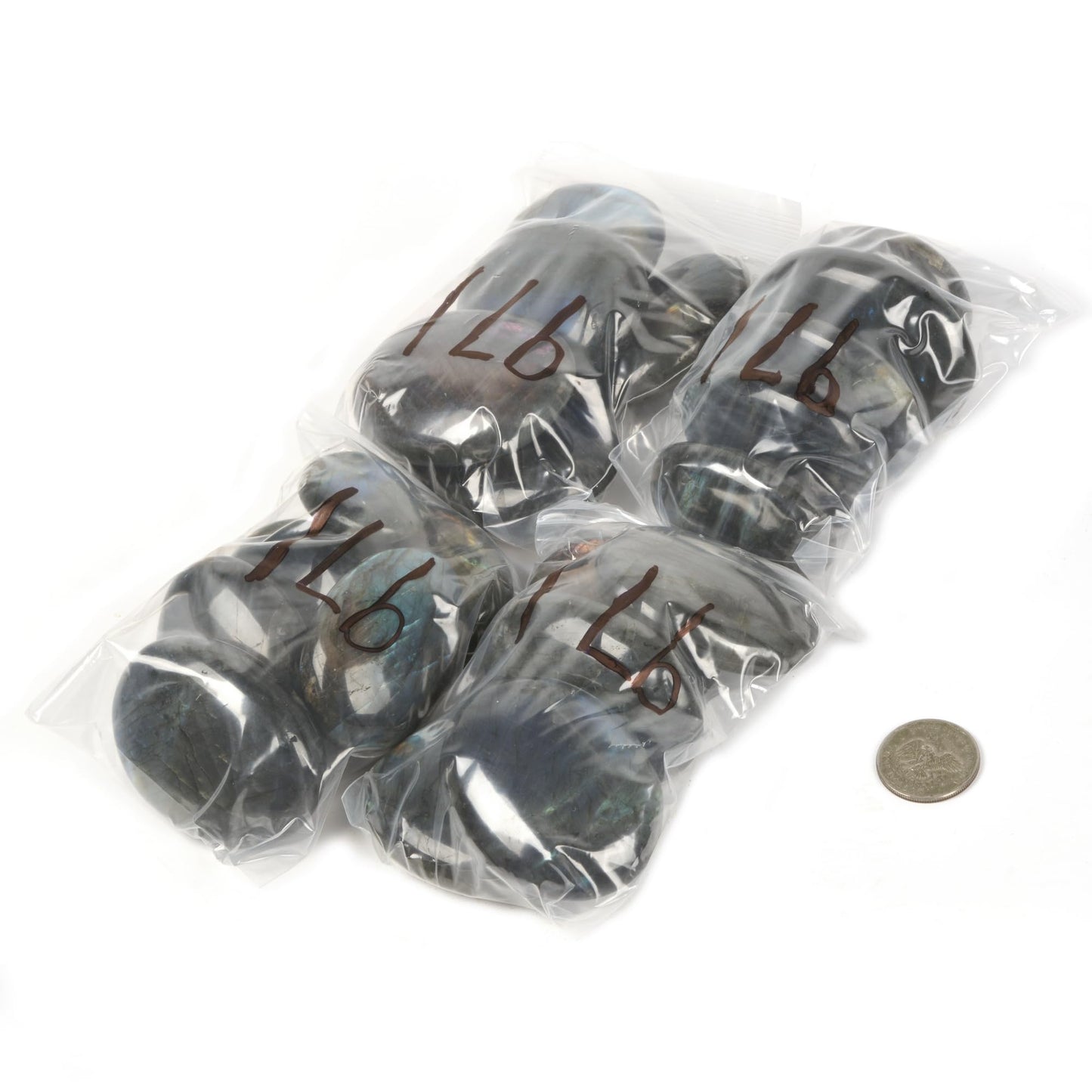Justinstones 1LB Labradorite Tumbled Polished Natural Crystal Healing Pocket Stones Rock Collection